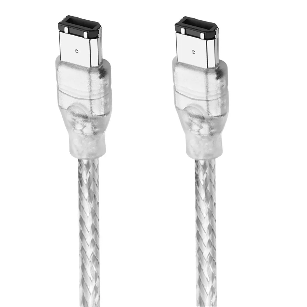 IEEE1394A Data Cable IEEE 1394 6P to 6P 6P-6P 6 Pin to 6Pin Industrial Camera Cable Firewire 400 Mbps 1.8M