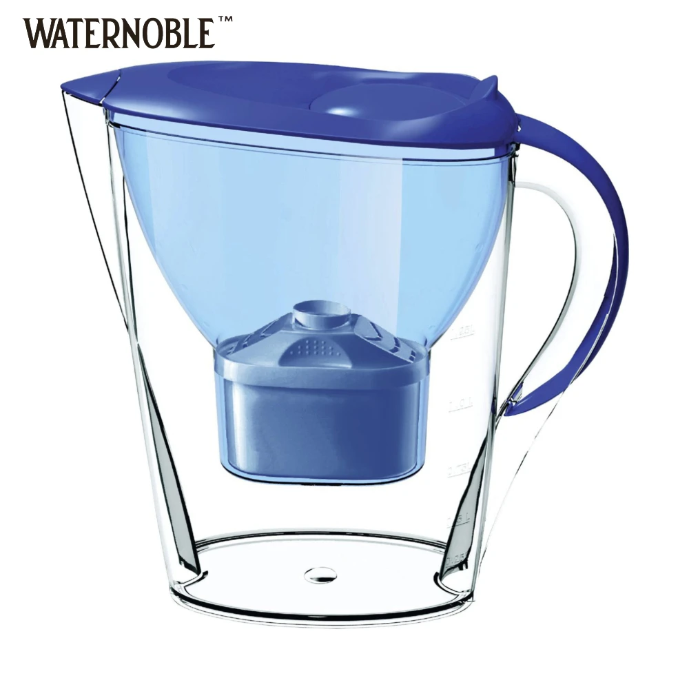 2.5L Alkaline Drinking Water Filter Pitcher Includes Free Filter 7-Stage Filtration System to Purify Water and Enhance PH Levels