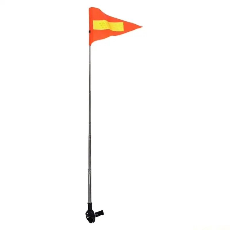 M5TC Stainless Steel Telescoping Flag Poles For Golf Carts Bikes Wheelchairs With Adjustable Height And Safety Reflective