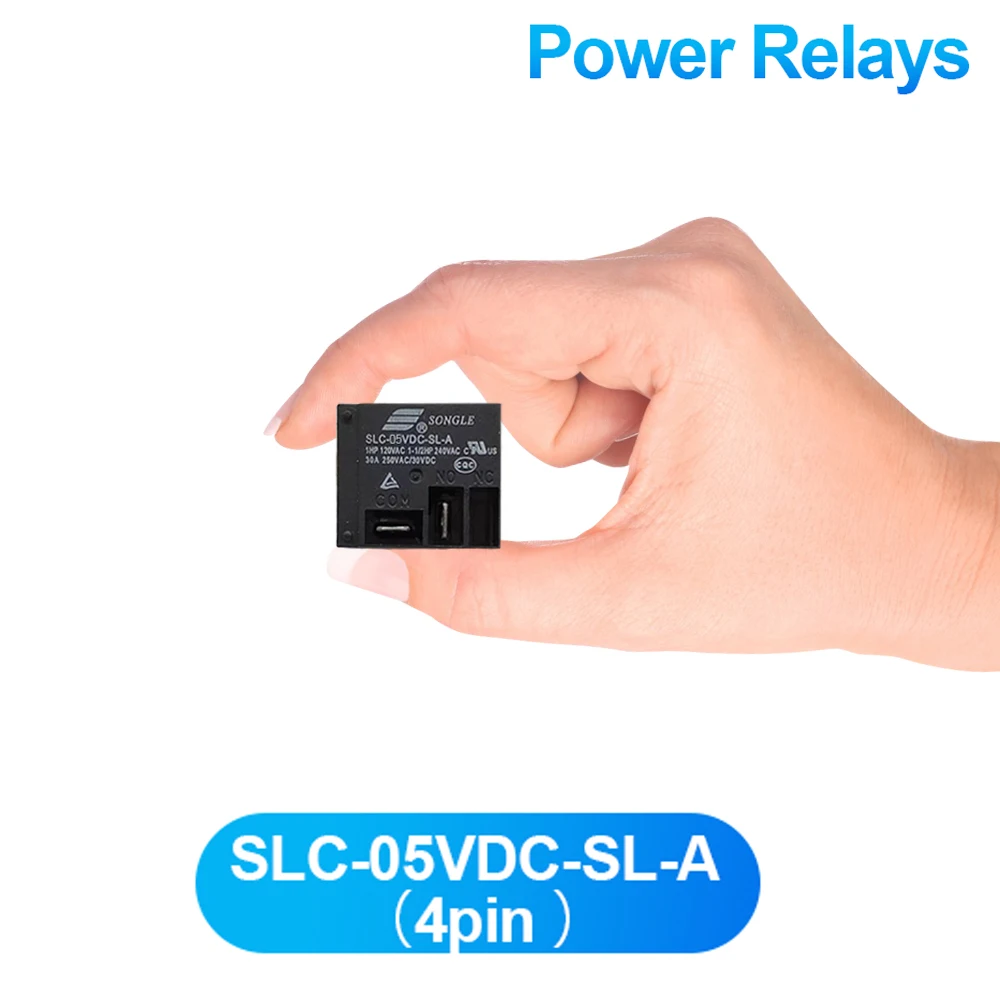 5ps Power Relay SLC-05VDC-SL-A SLC-12VDC-SL-A SLC-24VDC-SL-A 5V 12VDC 24VDC 4PIN Relay For Head Light Air Conditioner Original