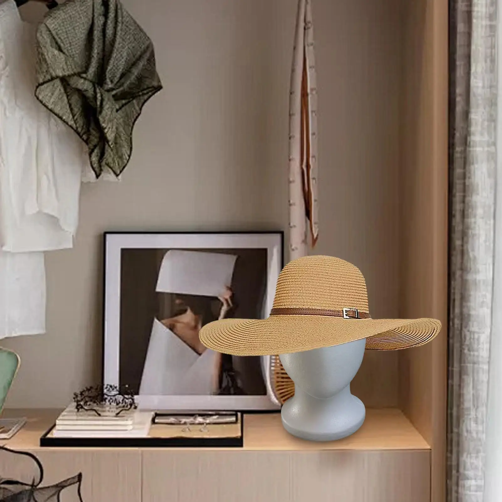 

1 шт., мужской и женский манекен из пенополистирола, модель головы манекена, пенопластовый парик, шляпа для волос, дисплей, безликая косметика, подставка для волос