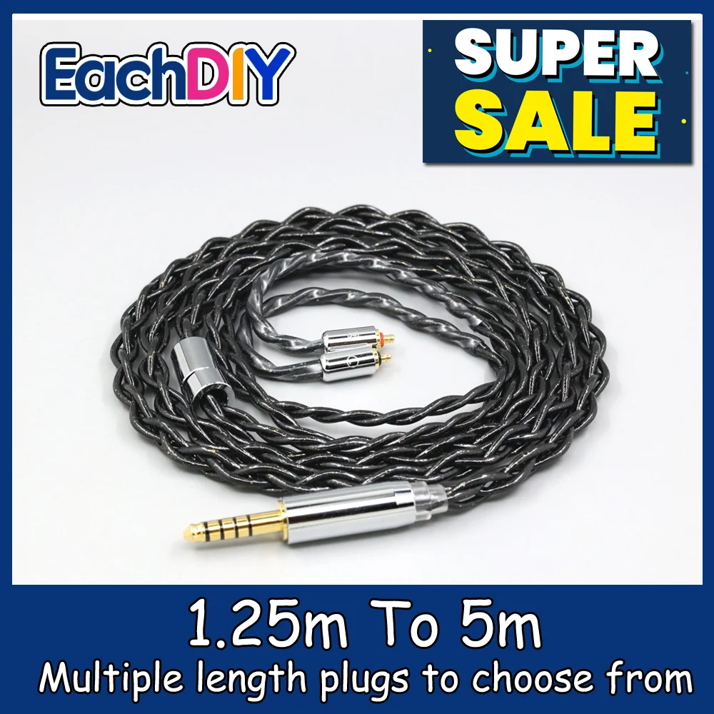 

99% Pure Silver Palladium Graphene Floating Gold Cable For UE Live UE6 Pro Lighting SUPERBAX IPX LN008325