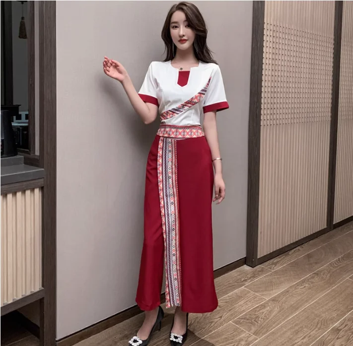 

Высококачественный комплект тайской спецодежды для спа-салона, летняя косметологическая одежда