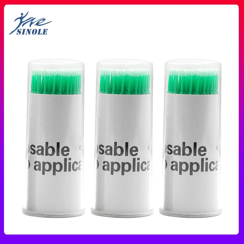 

100PCS/Bottle Dental Disposable Micro Applicators Brushes Tip Dentist Materials Disposable Medicine Stick For Oral Care