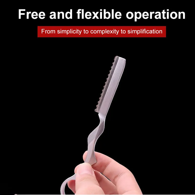 Salon Manual Shaving Shave Face Eyebrow Beard Tools Stainless Steel Straight Shaving Knife Multi-Function Tools Salon Supplies