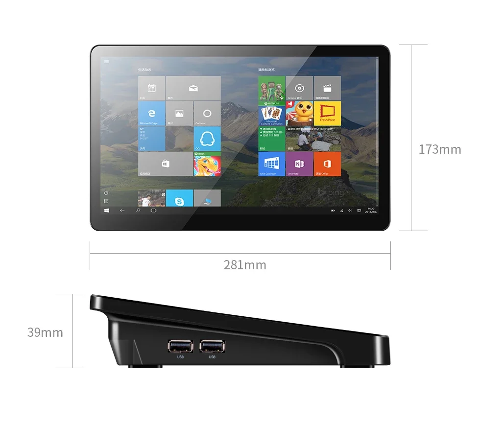 PIPO X15 11,6 polegadas Windows Industrial Touch Panel PC 8GB Ram 256GB SSD tudo em um PC