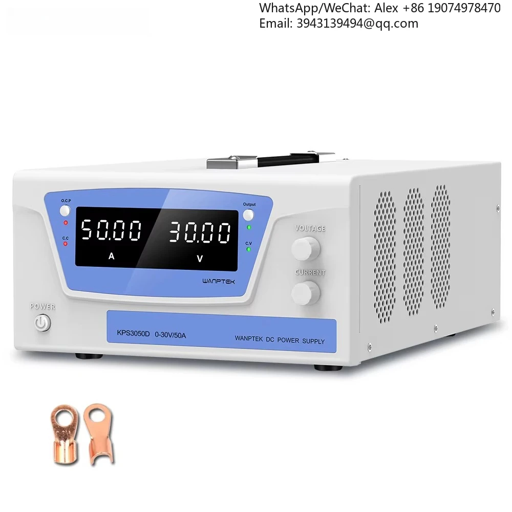 

Блок питания постоянного тока WANPTEK KPS3050D, 30В 50А, регулируемый, для учебных лабораторий, активации и зарядки автомобильных аккумуляторов, тестирования на производственных линиях