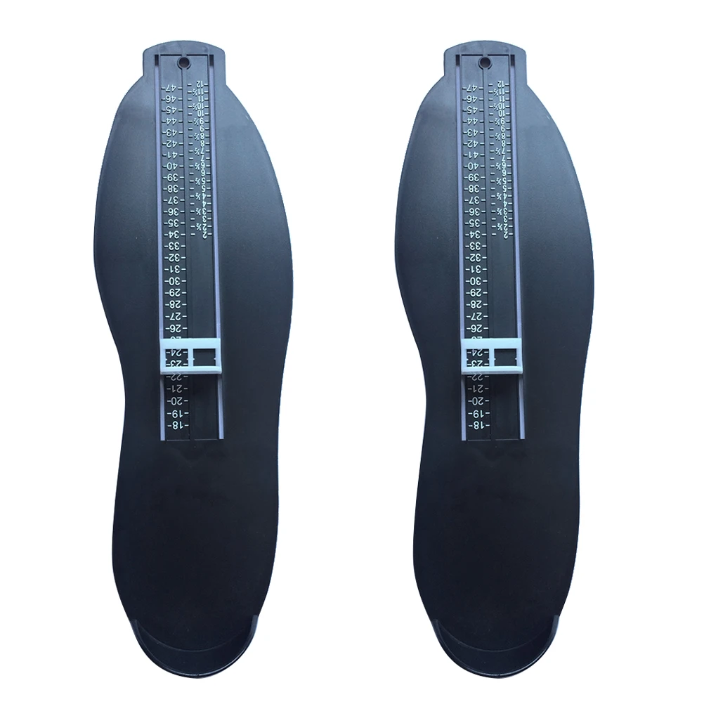 

2 Pcs Foot Measuring Device Durable Adult Shoe Size Measurement Gauge Portable Online Shopping Feet Measure Instrument