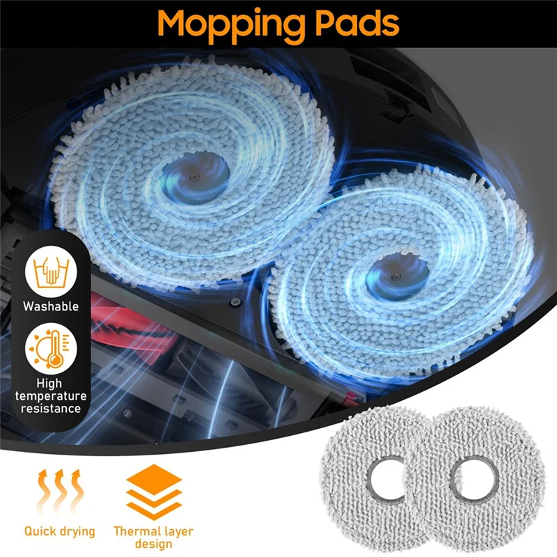 ABKP-For Roborock Saros 10R/G20S Ultra Robot Vacuum Cleaner Accessories-الفرشاة الرئيسية، والفرش الجانبية، والمرشحات، والمناديل، وأكياس الغبار