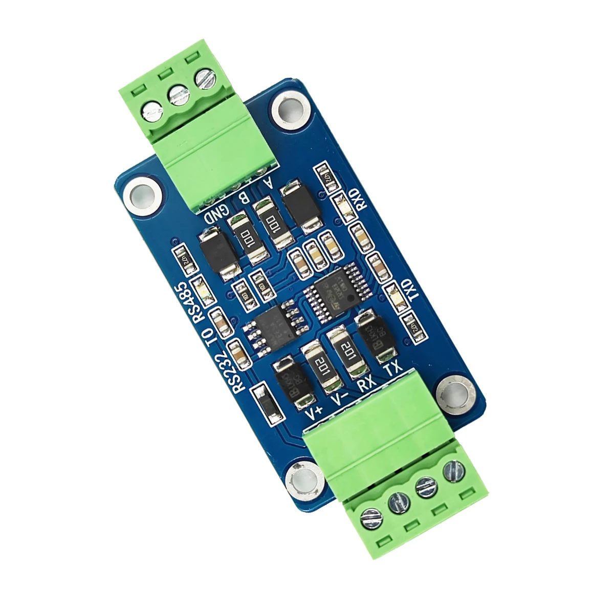 Industrial RS232 to RS485 module Serial port debugging assistant Serial port conversion module 3.3V or 5V power supply