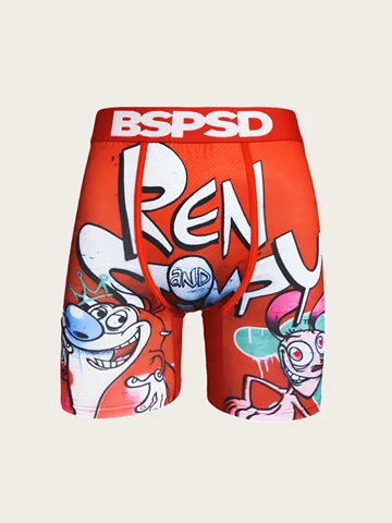 Sexy Men Underwear Boxers Men's Panties Lingerie Breathable Printed Male Underpants Plus Size Man Boxer Briefs Mens Trunks