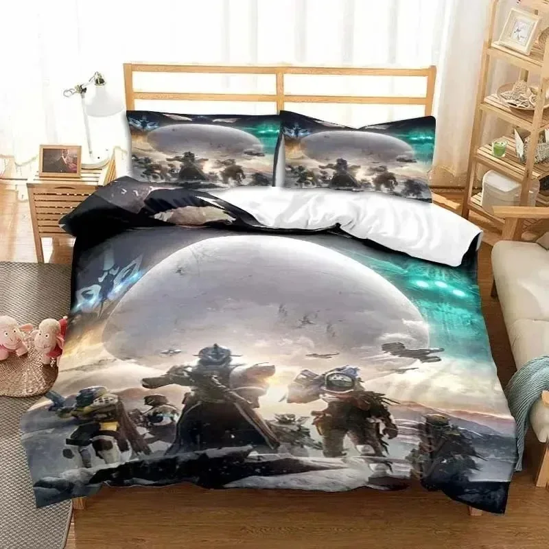 

3D Printed Game Destiny Bedding Set For Bedroom Soft Modern Bedspreads Comefortable Kids Duvet Cover Quilt Cover And Pillowcase