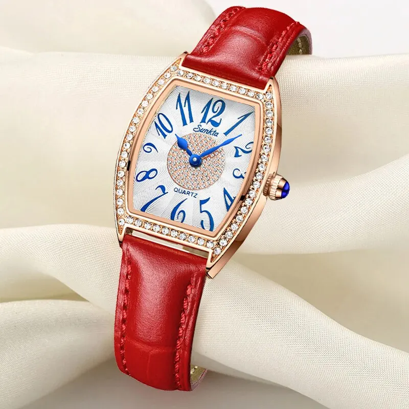 SUNKTA Fashion Women Watches Elegant Design Waterproof Ladies Wristwatch Luxury Female Bracelet Watches Girl Clock Lover Gift