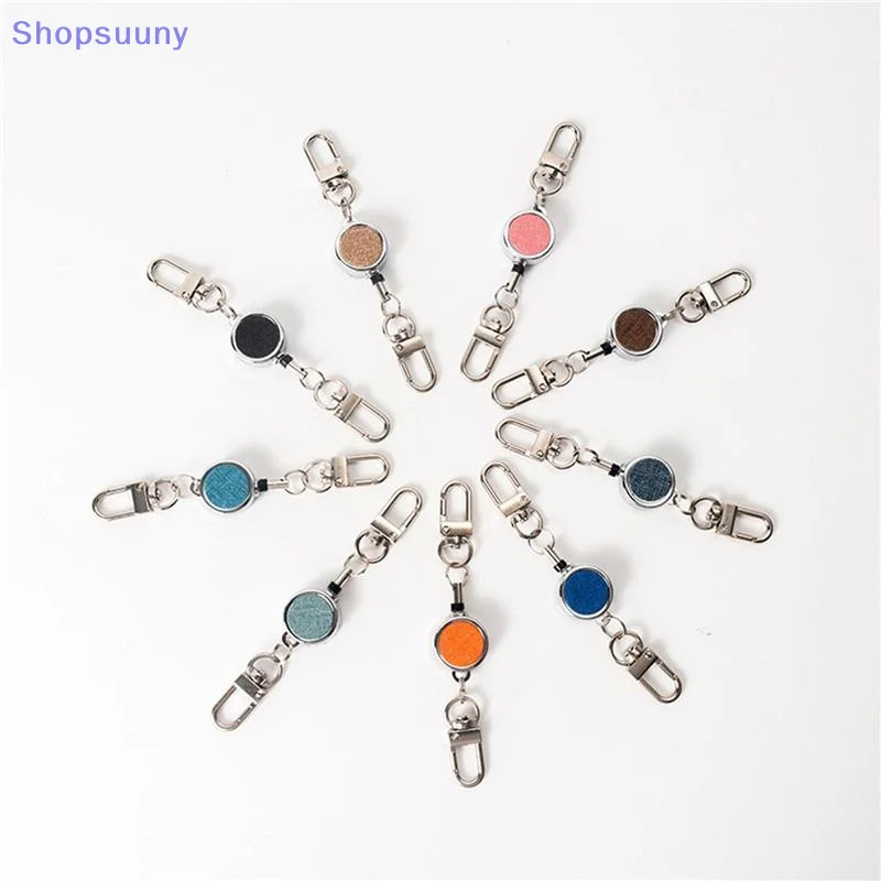 [SU]ID Lanyard Key Ring Clip Name Tag Card Pull Chain Reel Badge Holder Breastplate Buckle Belt Reel Extendable Retractable[SU]
