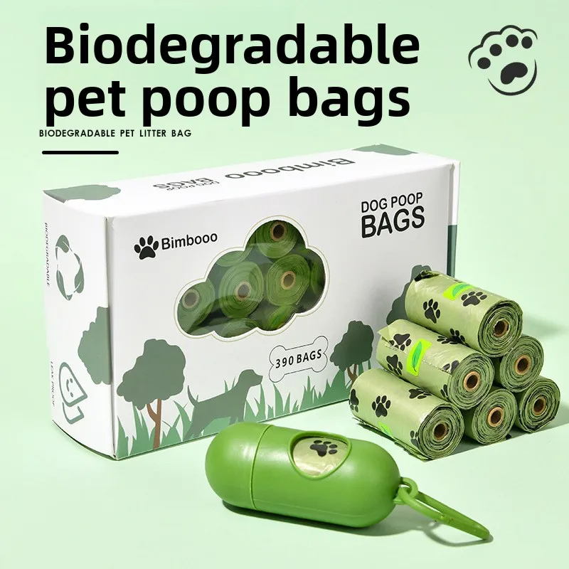 Bolsa de basura para perros, artefacto de recogida de excrementos degradables, para recoger excrementos de gatos, bolsa de basura degradable para desechos de mascotas