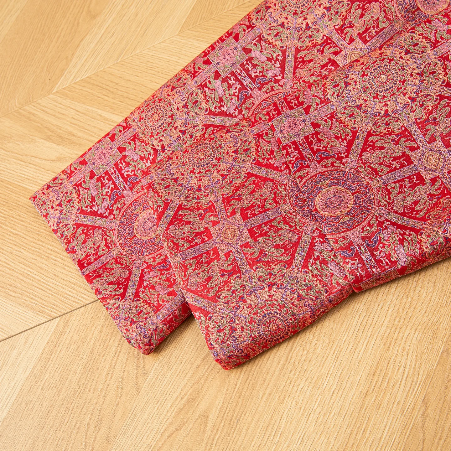 Winsleter-100%Real Silk Song Brocade Elegant Coat, V Neck Geometry, Women Retro Versatile Loose Coat, 2025 Autumn New C5N444CC