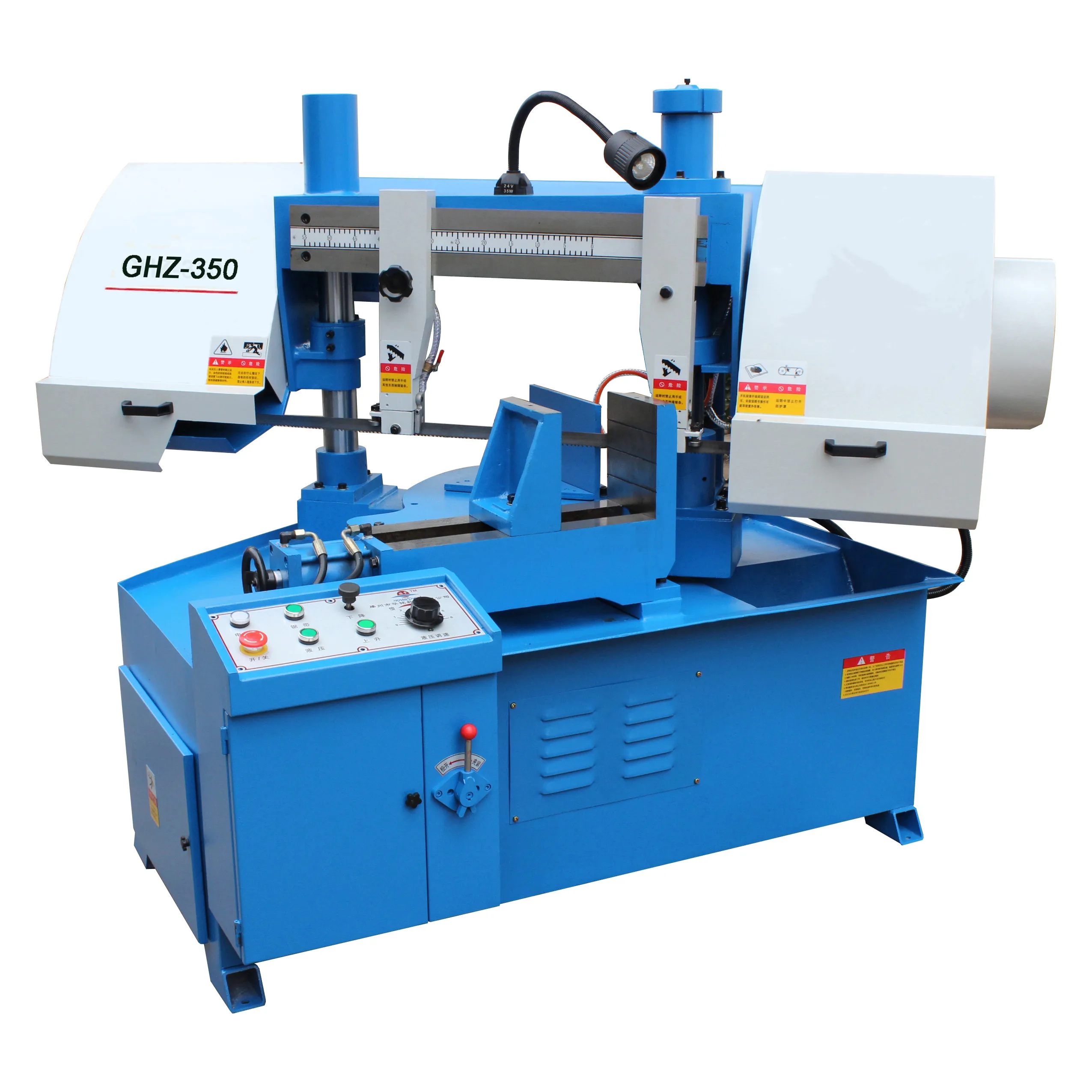 Heavy-duty Horizontal Metal Cutting Machinery GHZ350 Gantry Double Column Band Saw Machine