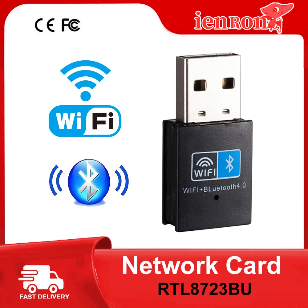 

IENRON мини USB WiFi адаптер 2,4G Dongle150M Wifi + Bluetooth4.0 RTL8723BU сетевая карта Ethernet USB2.0 приемник для ПК рабочего стола