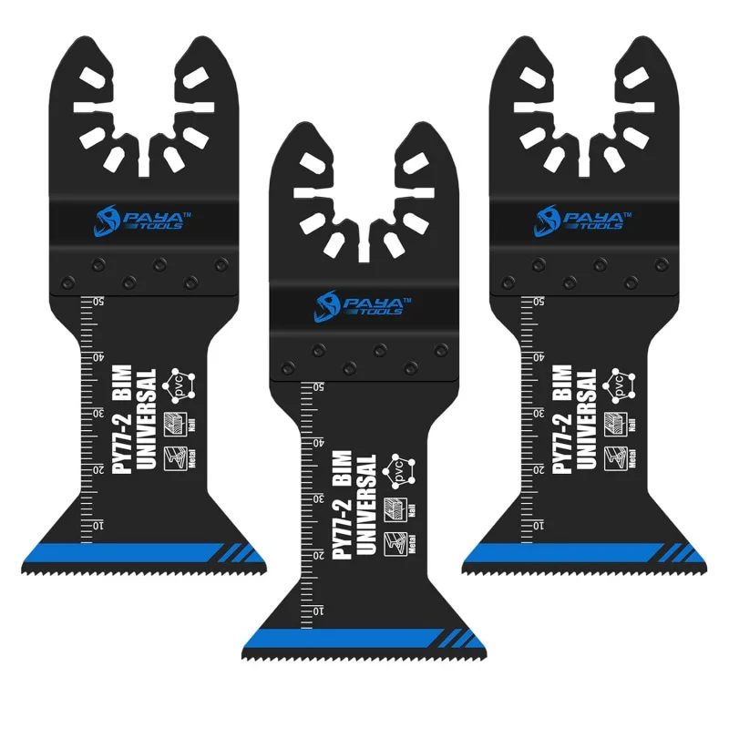 شفرات منشار متأرجحة ذات أسنان ملفوفة ثنائية المعدن عالمية، أداة تنظيف متعددة المهام سريعة الإصدار