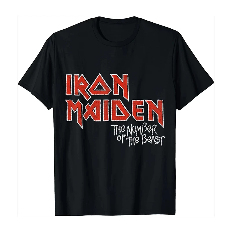 

Лето 2022, популярная группа Fer Maiden Iron Maiden, темный рок, панк, свободная футболка в стиле ретро с короткими рукавами, женская одежда, футболки с графикой