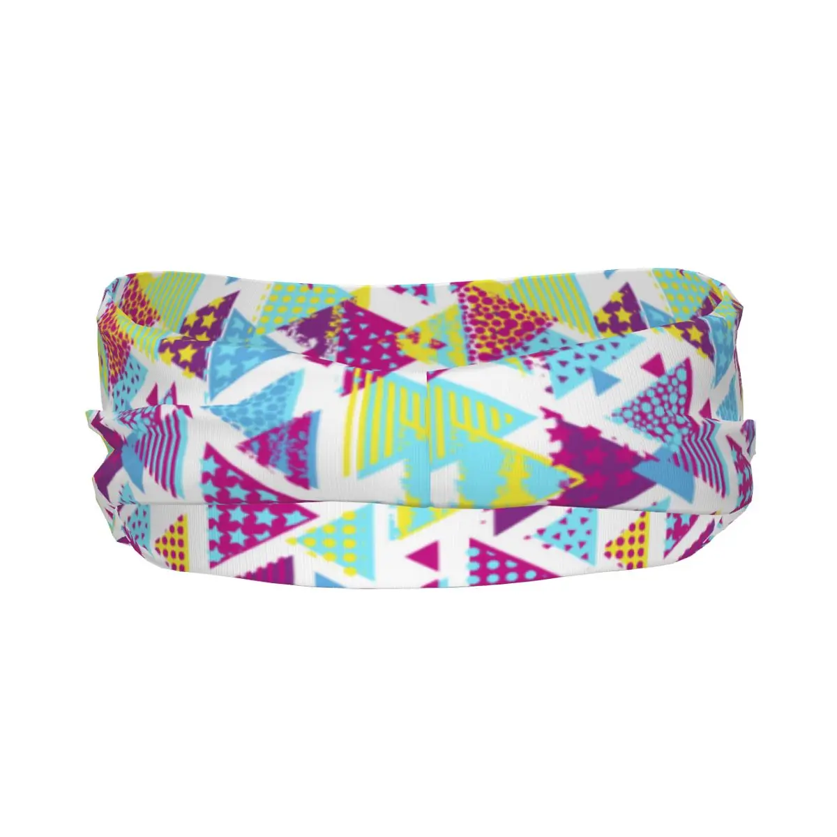 Abstract Dots Geometric 80S 90S Pattern Elastic Hair Band Yoga Headband Makeup Hair Hoop Headwrap