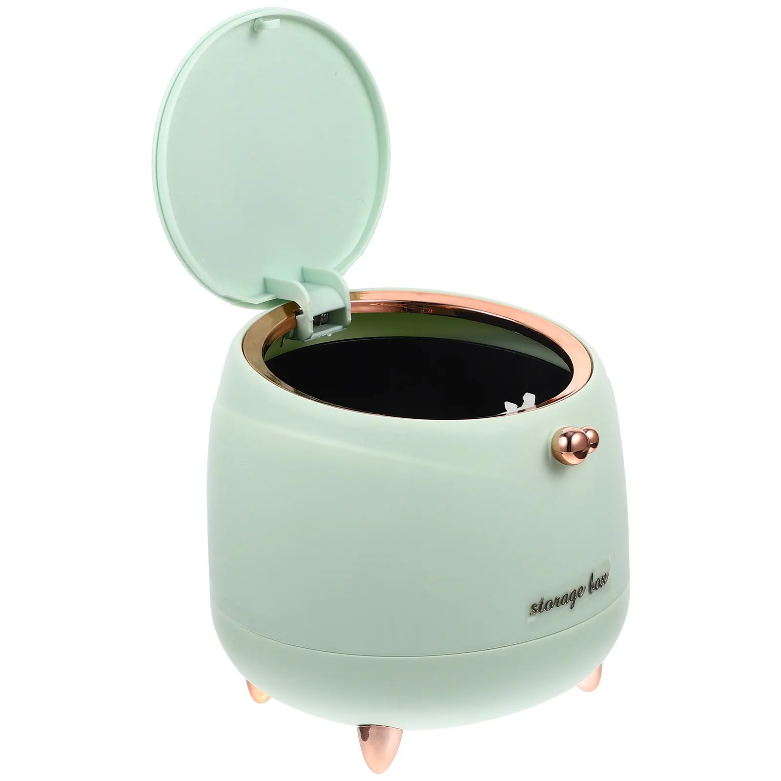 

Press Type Mini Trash Can Compact Lid Design Waste Paper Container Desktop Garbage Bin Office Home Kitchen Bedroom