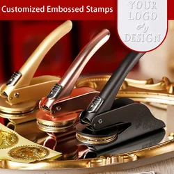 Book Wedding Embosser Stamps Customized Designs Personalized Embossing Stamp Custom Handheld Envelope Invitation Card Seals DIY