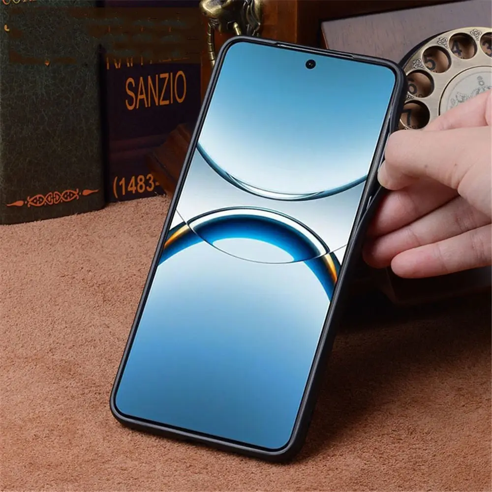 Funda trasera de piel de cocodrilo de piel de vaca Natural de primera calidad para Vivo X200 Ultra X200 Pro X200 cubierta semienvuelta