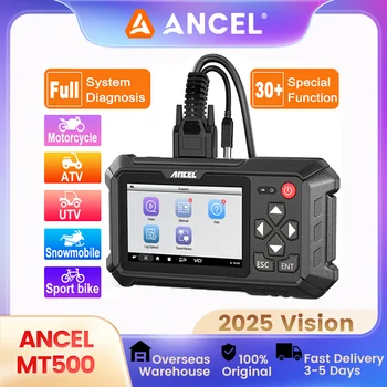 ANCEL MT500, skener motocyklů, kompletní diagnostický nástroj pro systém, 30+ resetovacích funkcí pro BMW, HONDA, YAMAHA, TRIUMPH, DUCATI, KTM, SUZUKI 8 nejlepší prodej triumf skeneru - №1
