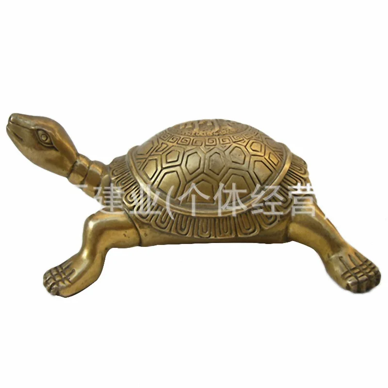 Pure copper metal crafts home decoration desktop large and small longevity turtle ornaments