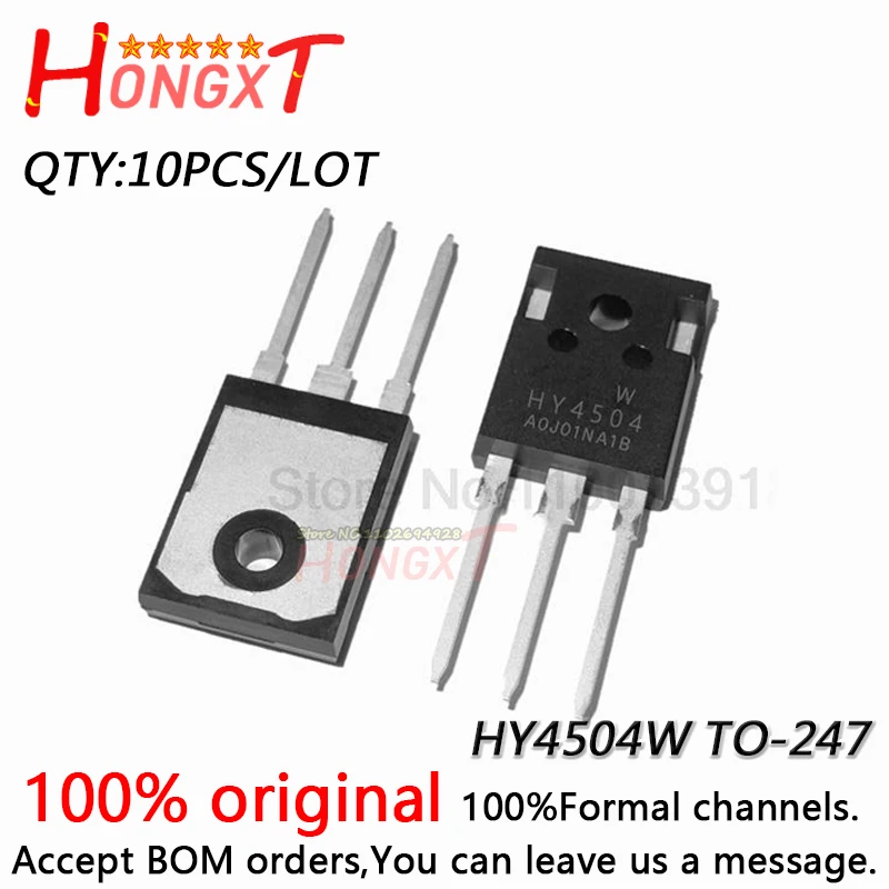 10PCS NEW HY4504W HY4504 TO-247 N-Channel Field Effect Transistor 40V 250A