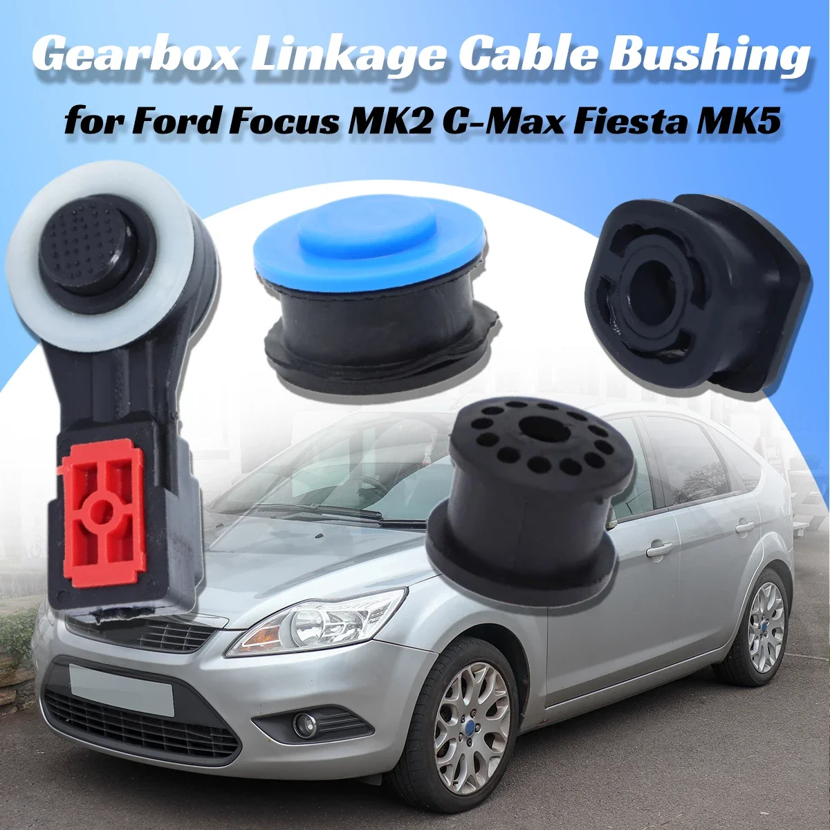 

Gearbox Linkage Cable Bushing Repair Kit MT Pull Head Gear Shifter Lever for Ford Focus MK2 C-Max Fiesta MK5 Spare Parts MT Car