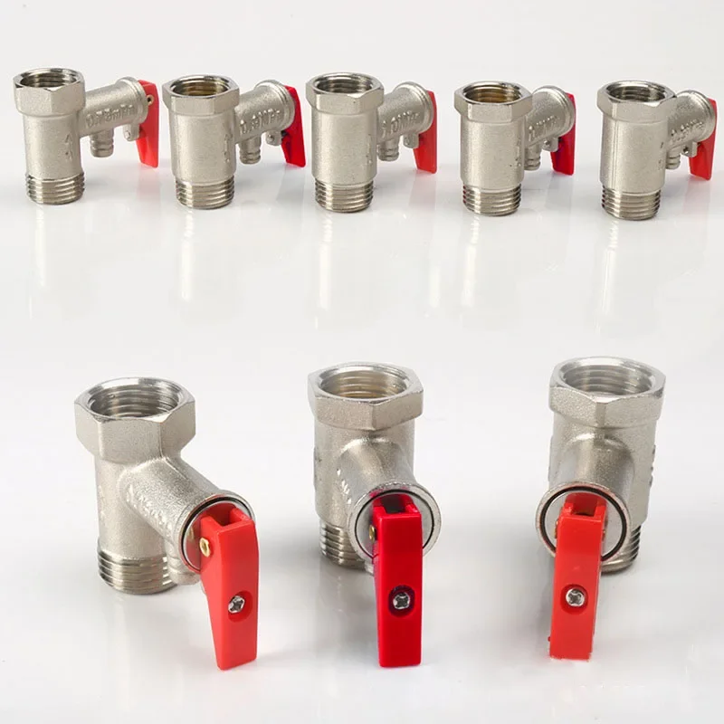 Pressure Relief Reducing Valve 0.7mpa Brass DN15 Electric Water Heater System Prevent Water Backflow Brand New