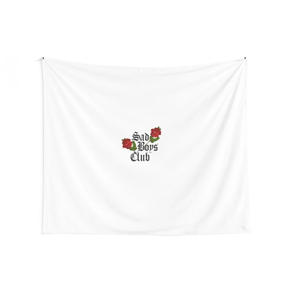 

Sad Boys Club (On White) Tapestry Wall Carpet Room Decoration Aesthetic Decoration Room Korean Room Decor Tapestry