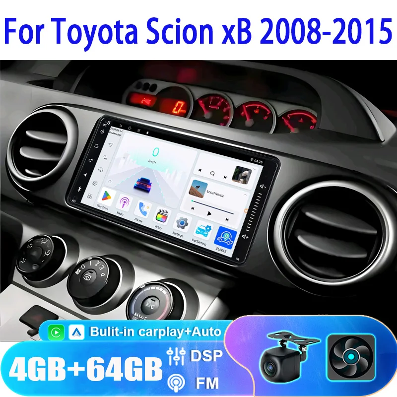 

7'' For Toyota Scion xB 2008-2015 Android Carplay Car RaidoMultimedia Player Navigation GPS Stereo Head Unit Reversing Image
