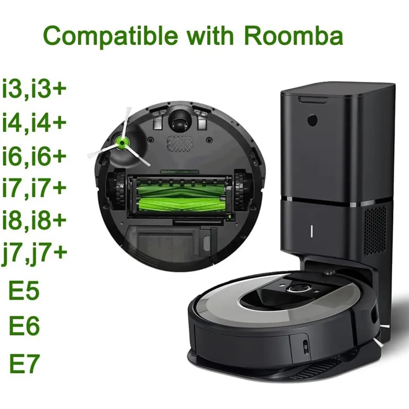 

A33Z-Replacement Parts For Irobot Roomba I3 I3+,I4 I4+,I6 I6+,I7 I7+,I8 I8+,J7 J7+,E5 E6 E7, Roller Side Brushes Filters