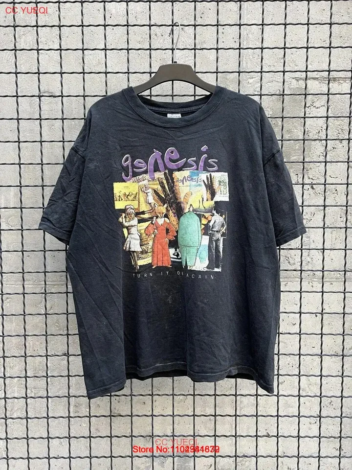 Camiseta Vintage Rock Band Genesis 2007 Estilo Casual