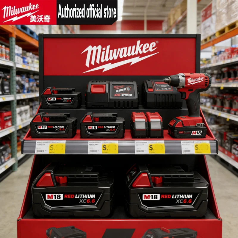 

100% New Original Milwaukee M18 18V 8.0Ah High Output Li-ion Rechargeable Battery For Milwaukee M18 Cordless Power Tools