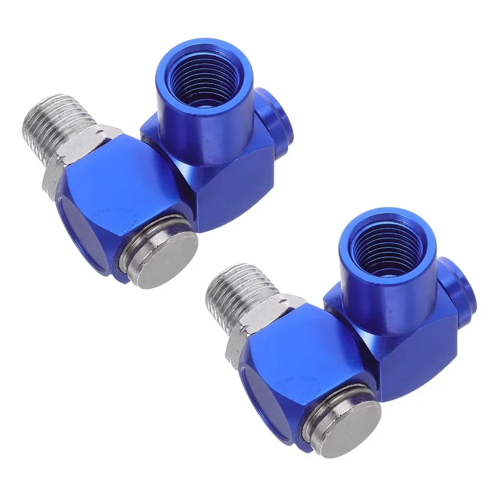 2pcs 1/4 Inch Pneumatic Tool Swivel Fitting 360 Degree Rotation Quick Connect Hose Connector For Industrial Air Compressor