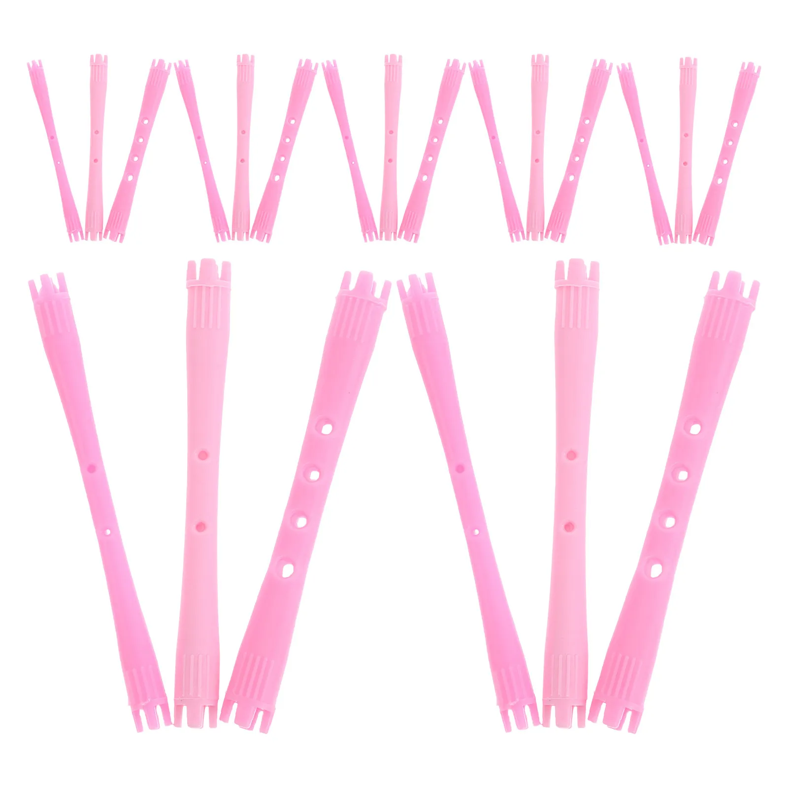 

90pcs Hair Perm Rods Small Plastic Spiral Curling Sticks Hollow Out Water Wave Design For Long Short Hair Heatless Curls