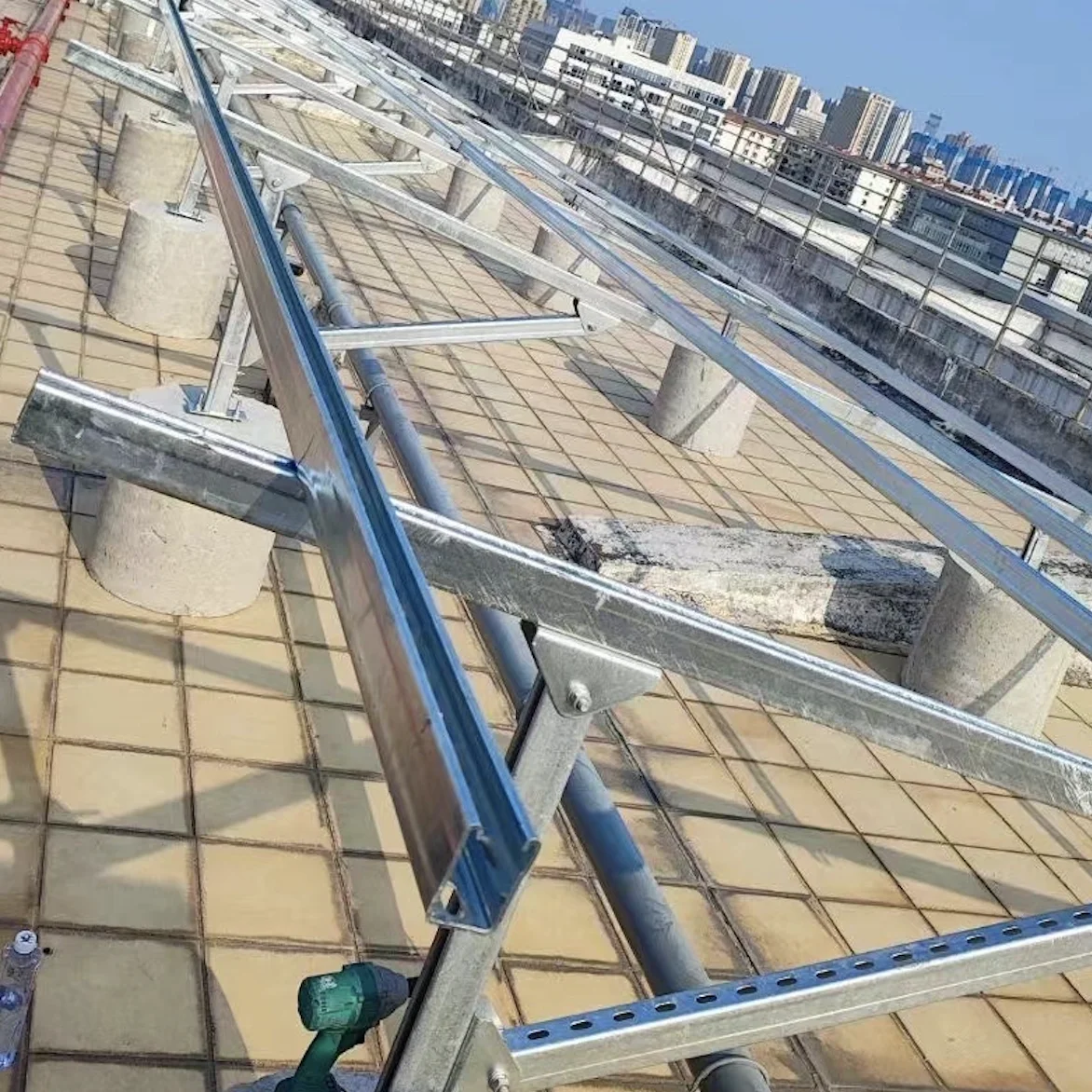 High Quality Photovoltaic Ground Mounting Structure Ground Screw Foundation for Solar Power Station - Detail 1