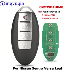 Jingyuqin CWTWB1U840 IC: 1788D-FWB1U840 Chiave A Distanza Intelligente Per Nissan Sentra Versa Foglia 315 Mhz FSK ID46/PCF7952A 4BTN Keyless