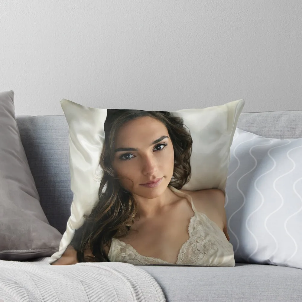 

Gal Gadot Throw Pillow Sitting Cushion New year Bed pillowcases