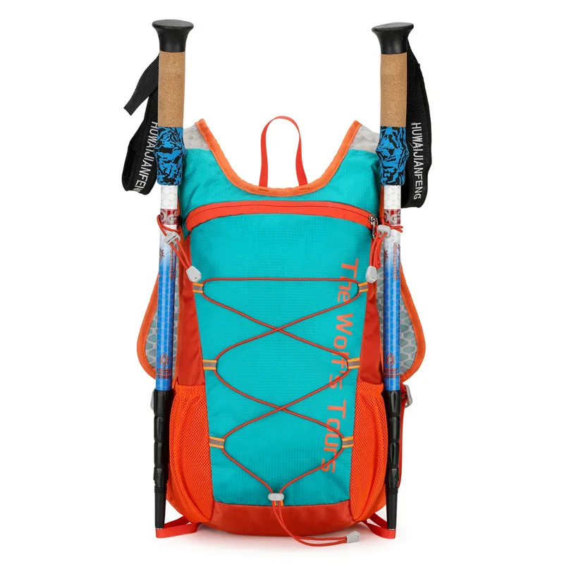 Oxford fabric lightweight and wear-resistant outdoor hiking bag, off-road cycling reflective strip waterproof sports backpack