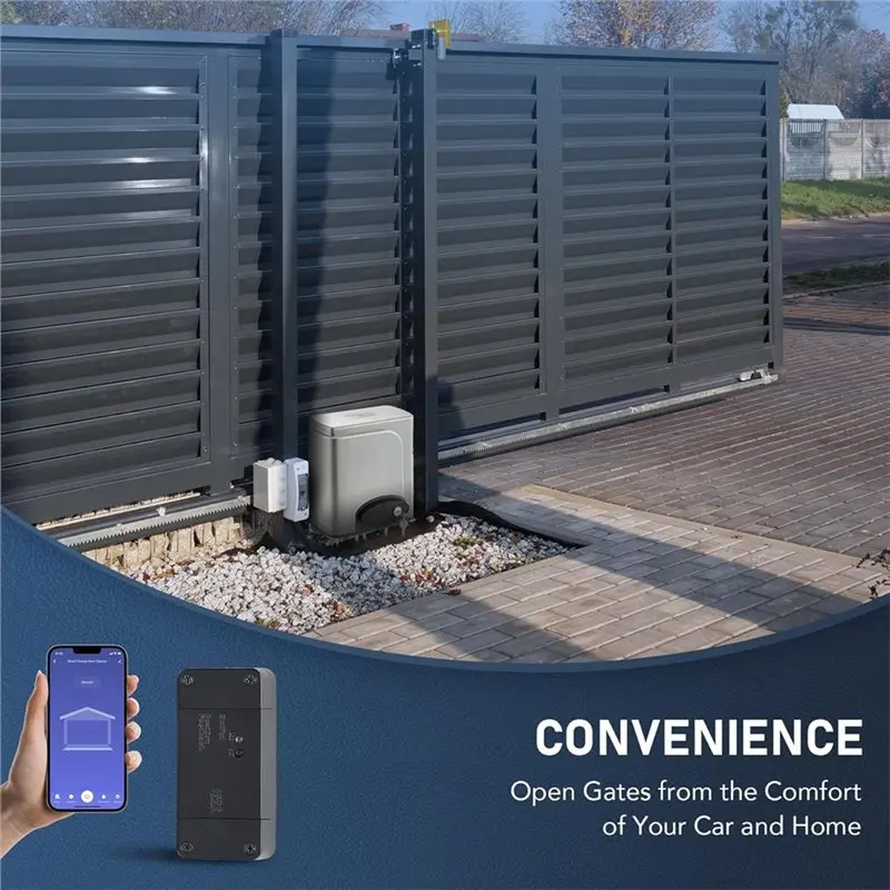 M09K Bluetooth/Wi-Fi Gate Opener Remote Control For Automatic Sliding/Swing Gate Openers And Garage Door Operators