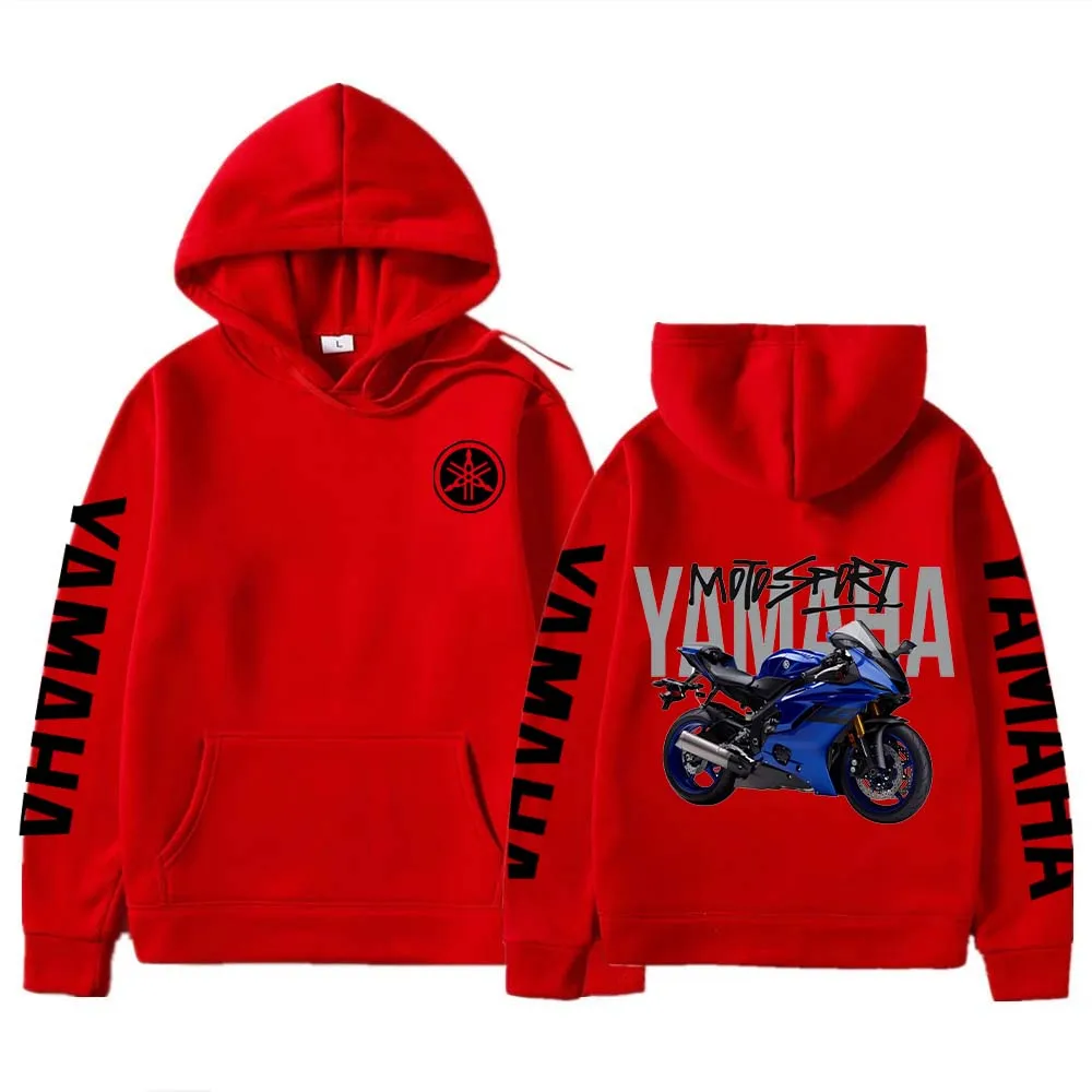 Yamaha Motorcycle Racing Team Outdoor Sports Enthusiasts Men's Fashion Hoodies Women's Sports Shirts Spring and Autumn Sports Co