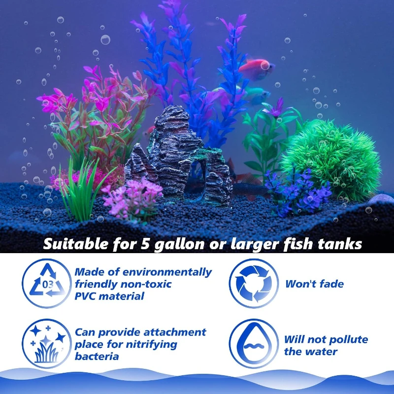 Aquarium Artificial Plants Roc - Planted Aquarium For Goldfish ulasan dan harga