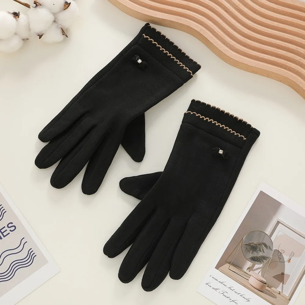 New Winter Gloves Warm Touchable Screen Touch Screen Gloves Windproof Flip Finger Windproof Cold Proof Gloves Women