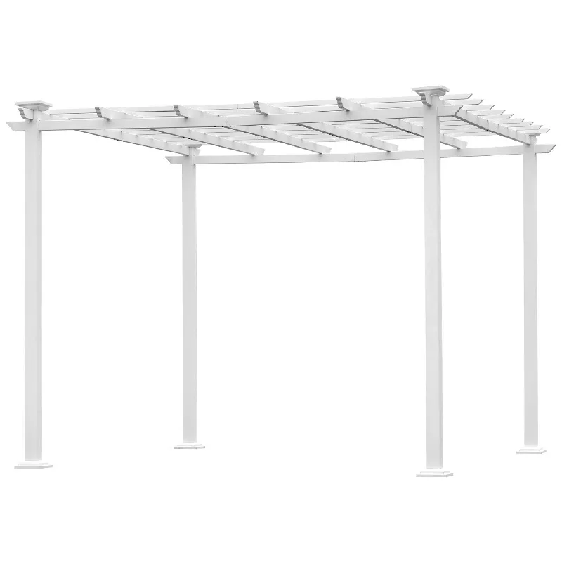 White iron pergola gazebo pure iron chic lid