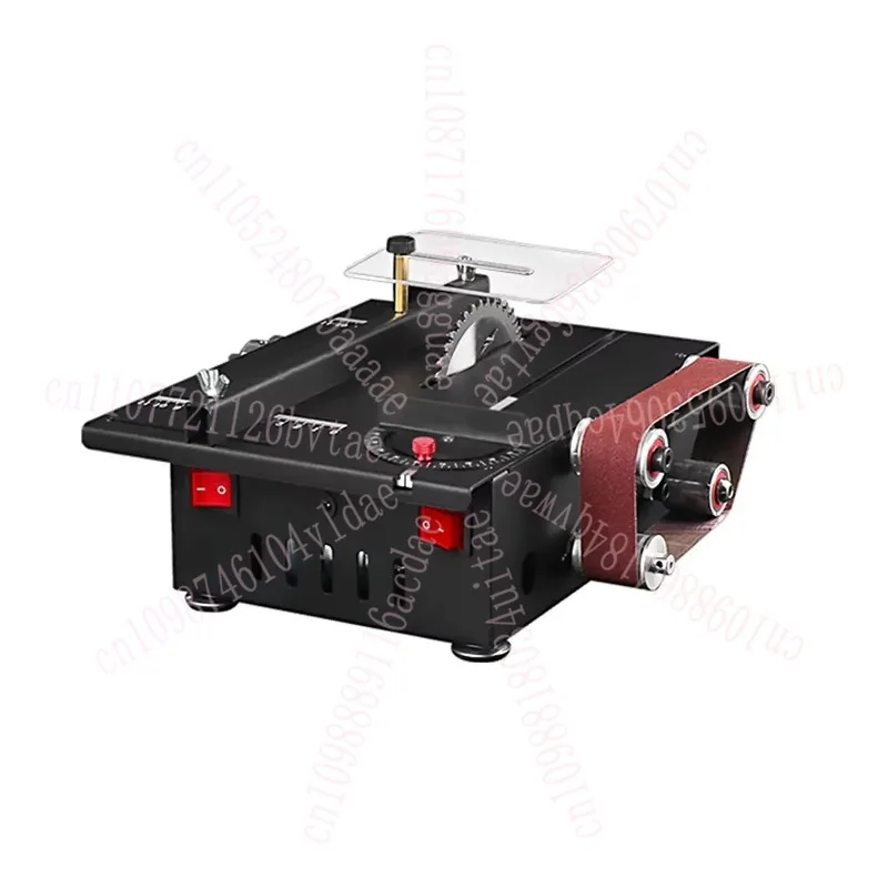 

Мини-настольная пила и ленточная шлифовальная машина 200/600 Вт, скорость циркулярной настольной пилы 30 мм, глубина резки, настольный шлифовальный станок «сделай сам»